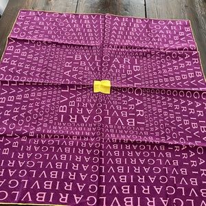Bvlgari Logomania silk scarf
